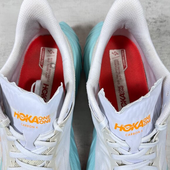 Hoka One One Carbon X 2 Running Shoes - Men's Size 10.5 - White - Picture 8 of 10